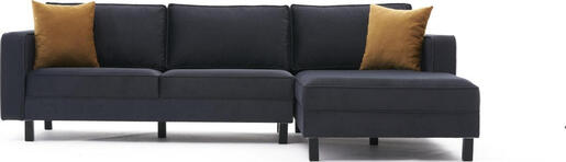 Kutna garnitura, Antracit, Kale Velvet Right - Anthracite