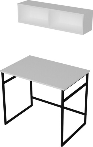 Stol za učenje GAMA, bijela boja, crna boja