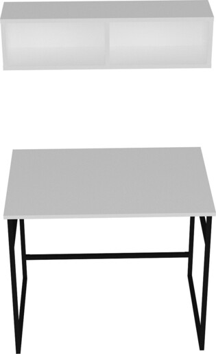 Stol za učenje GAMA, bijela boja, crna boja