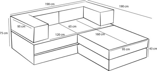Kutna garnitura ARIELLE