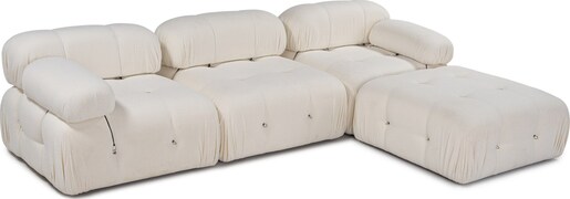 Kutna garnitura Bubble bež L1-O1-1R-PUF