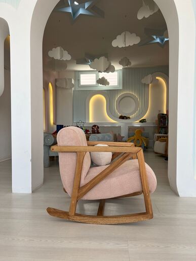 Fotelja NiniMini - ružičasta