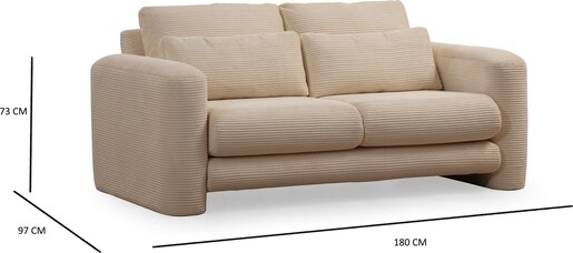 Dvosjed Lily bež - 2