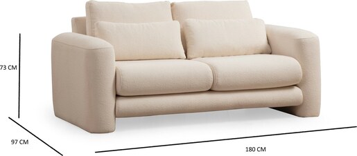 Dvosjed Lily bež - 2