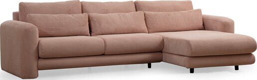 Kutna garnitura Lily Corner desni ružičasta