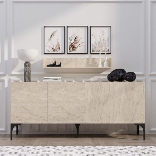 Komoda STELLA, boja Travertine