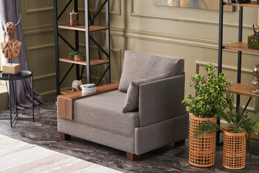 Sofa, Smeđa, Fly Right - Brown