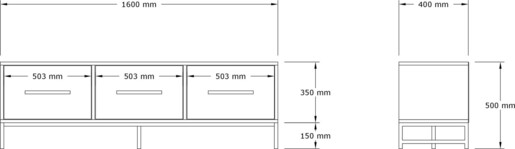 Stalak za televizor, Melody - White