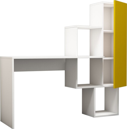 Studijski stol, Açelya - White, Yellow