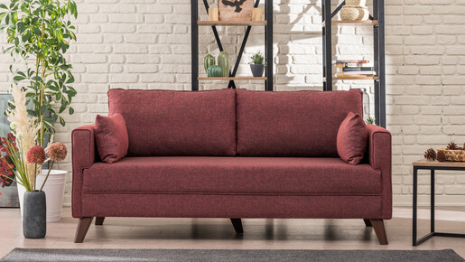 Dvosjed BELLA crveni, Bella Sofa For 2 Pr - Claret Red