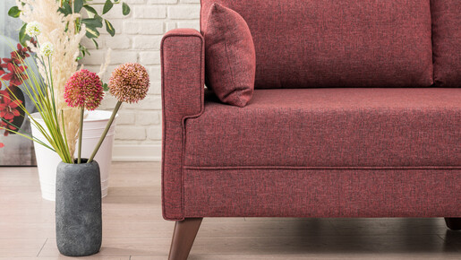 Dvosjed BELLA crveni, Bella Sofa For 2 Pr - Claret Red