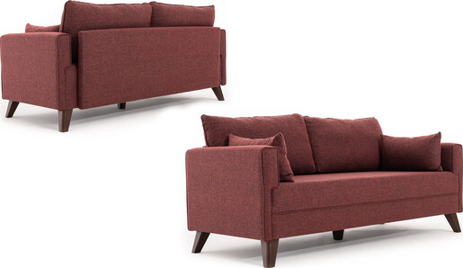 Dvosjed BELLA crveni, Bella Sofa For 2 Pr - Claret Red