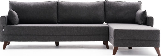 Kutna garnitura, Antracit, Bella Corner Sofa Right - Anthracite