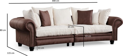 Sofa s 3 sjedala JULIA