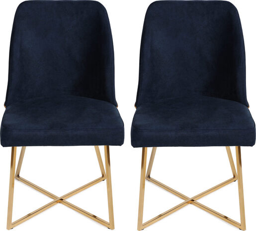 Set stolica (2 komada), Zlato Tamno plava, Madrid 138