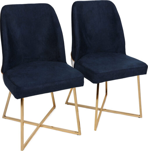 Set stolica (2 komada), Zlato Tamno plava, Madrid 138