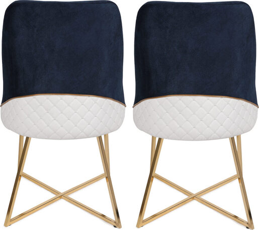 Set stolica (2 komada), Zlato Tamno plava, Madrid 138