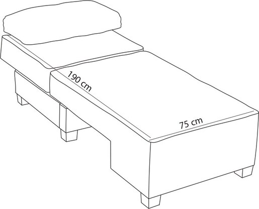 Kauč na razvlačenje s 1 sjedalom MILANI