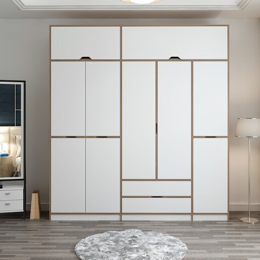 Ormar za odjeću ELINA - 8913, bijela boja, Dore
