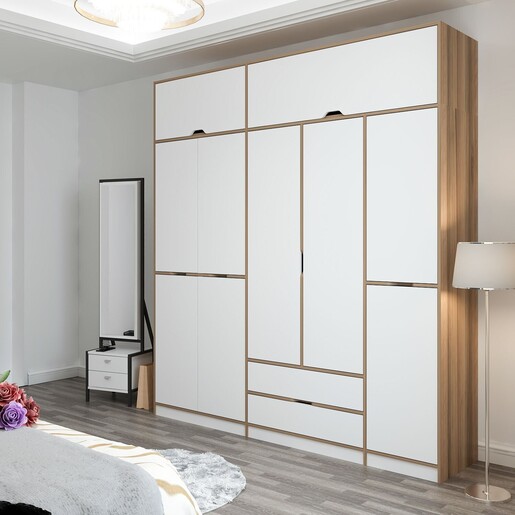 Ormar za odjeću ELINA - 8913, bijela boja, Dore