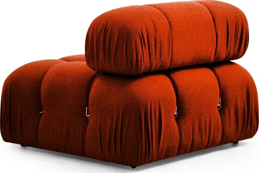 Kutna garnitura Bubble Corner ( L1-O1-1R -Puf) - Tile crvena