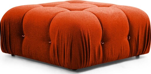 Kutna garnitura Bubble Corner ( L1-O1-1R -Puf) - Tile crvena