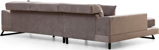 Kutna garnitura, Svijetlo siva, Frido Left (Chl+3R) - Light Grey