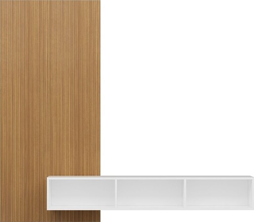 TV jedinica RIGEL - 8469, bijela boja, boja hrasta