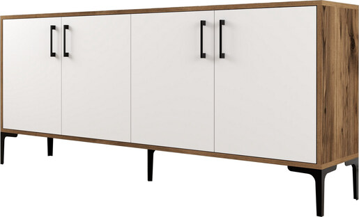 Komoda, Kiev - Walnut, White