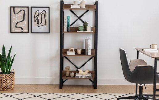 Polica za knjige, Adisa - Walnut