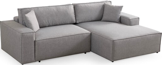 Kutna garnitura na razvlačenje Pirlo Corner desni - svjetlo sivi