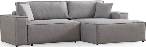 Kutna garnitura na razvlačenje Pirlo Corner desni - svjetlo sivi