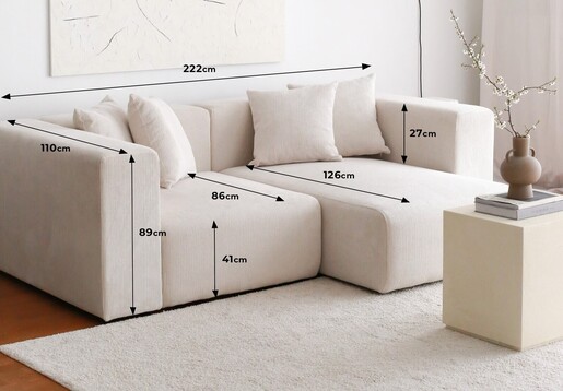 Kutna garnitura Yolo Mini Corner - bijela