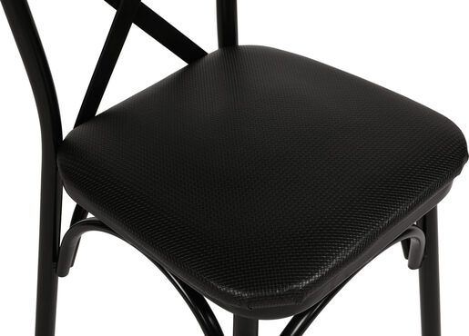 Set stolica (4 komada), Crno, Ekol 1331