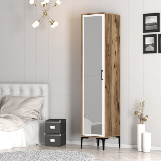 Ormar, Kumsal R - Walnut, White