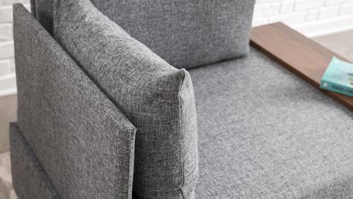 Sofa, Sivo, Fly Armchair Left - Grey