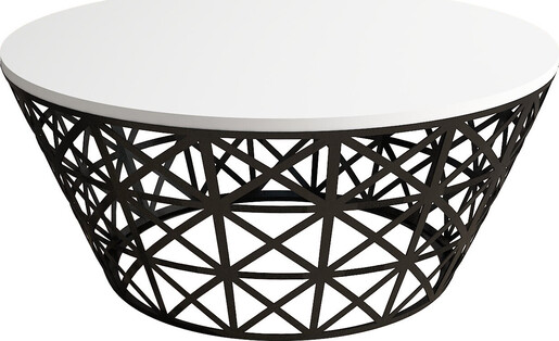 Stolić za kavu, Stil Metal Ferforje - White