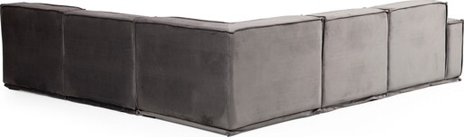 Kutna garnitura LOGO, siva, Lego Corner 4 (L1-O1-C-O1-O1)