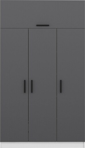 Garderoba, Minar 3 Kapak 2 Çekmece 235 - White, Anthracite