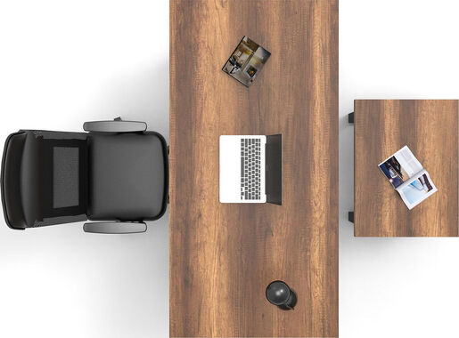 Set uredskog namještaja, Orah Antracit, MN07 - BA