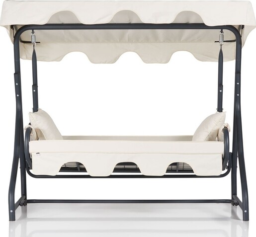 Vrtni trosjed za ljuljanje, višebojno boja, Olea 3 Kişilik Salıncak -  Krem