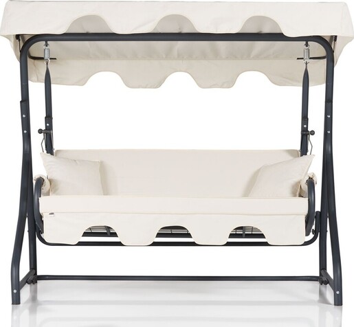 Vrtni trosjed za ljuljanje, višebojno boja, Olea 3 Kişilik Salıncak -  Krem