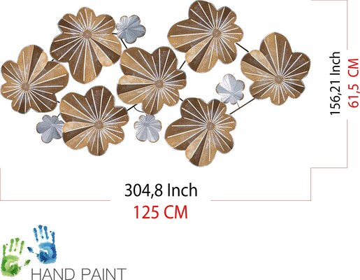 Ukrasni metalni zidni dodatak CHELSEA