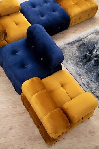 Sofa, Plava, Bubble O1 - Velvet Blue
