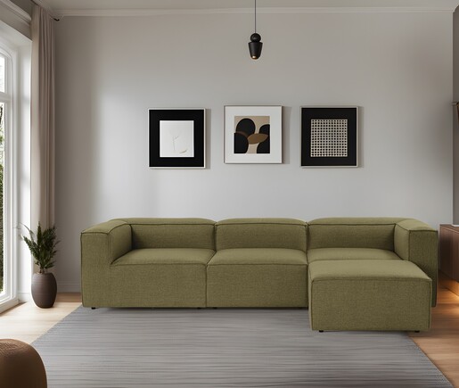 Kutna garnitura Fora - zeleno