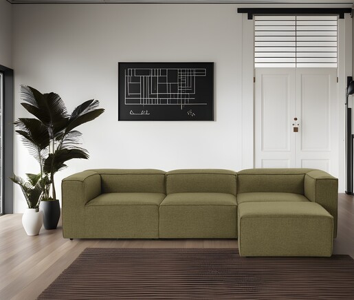 Kutna garnitura Fora - zeleno