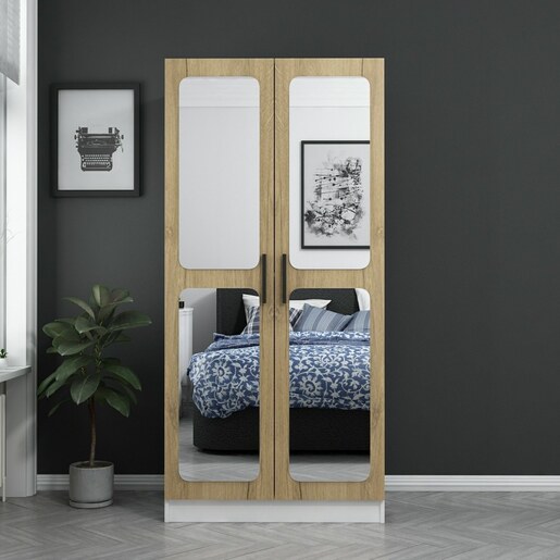 Garderoba, Kale Mirror Walnut - 190