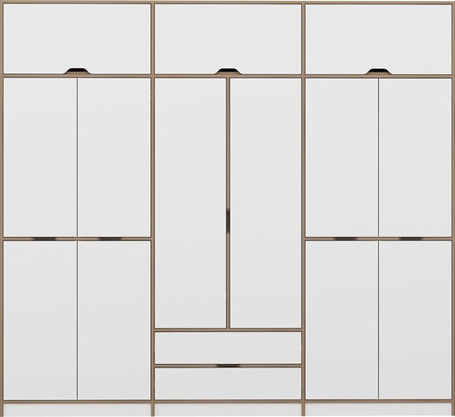 Ormar za odjeću ELINA - 8914, bijela boja, Dore