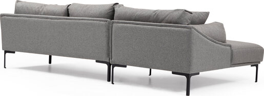 Kutna garnitura LEO, lijeva, siva, Leo Corner Left - Grey