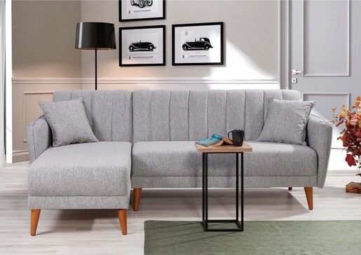 Kutna garnitura, Aqua Corner Left - Grey